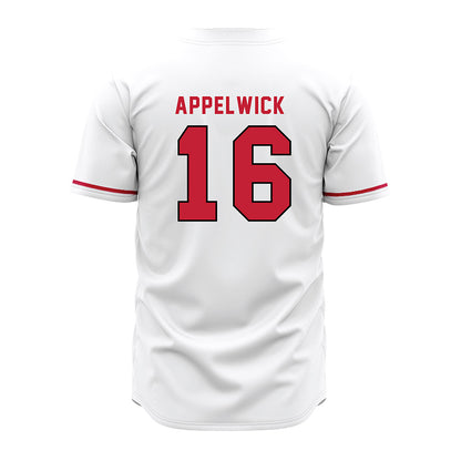 Miami of Ohio - NCAA Baseball : Evan Appelwick - White Jersey-1