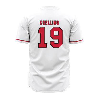 Miami of Ohio - NCAA Baseball : Alex Koelling - White Jersey-1