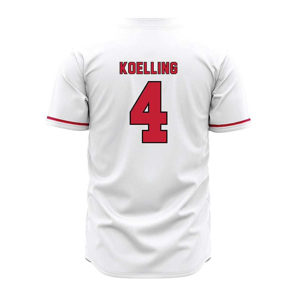Miami of Ohio - NCAA Baseball : Alex Koelling - White Jersey-1
