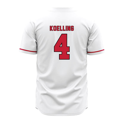 Miami of Ohio - NCAA Baseball : Alex Koelling - White Jersey-1