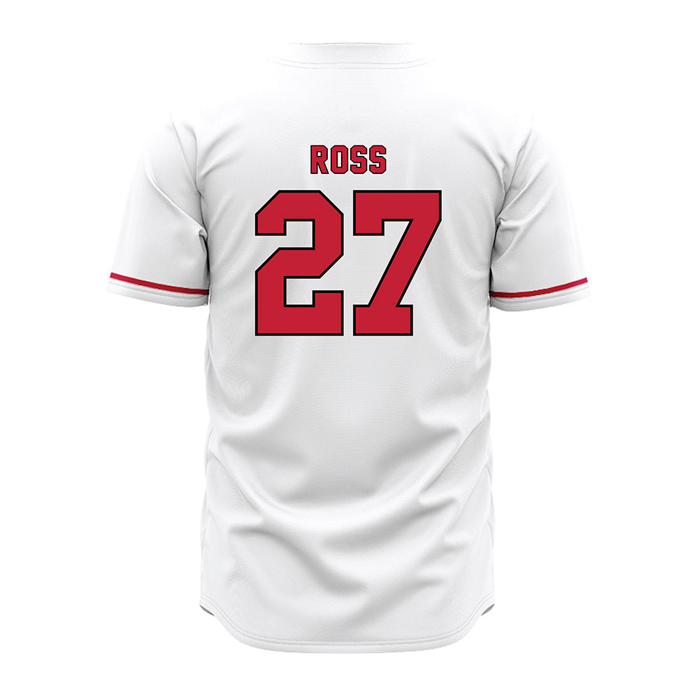 Miami of Ohio - NCAA Baseball : Luke Ross - White Jersey-1