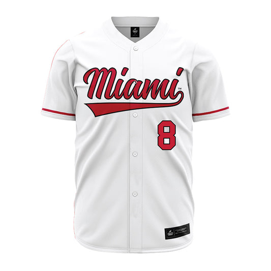 Miami of Ohio - NCAA Baseball : Marc Iozzo - White Jersey-0