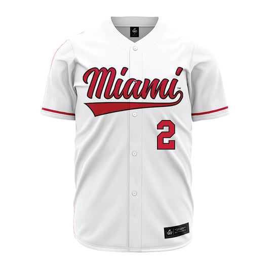 Miami of Ohio - NCAA Baseball : Diego Cruz - White Jersey-0