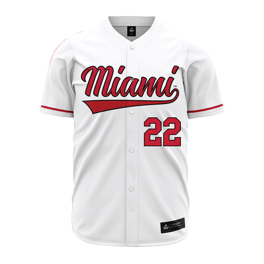 Miami of Ohio - Baseball Alumni : Connor Preisel - White Jersey-0