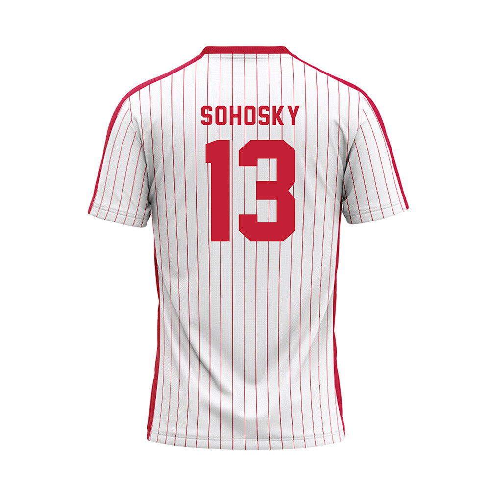 Miami of Ohio - NCAA Baseball : Zac Sohosky - Pinstripe Baseball Jersey-1