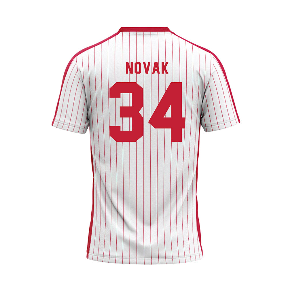 Miami of Ohio - NCAA Baseball : Cameron Novak - Pinstripe Baseball Jersey-1