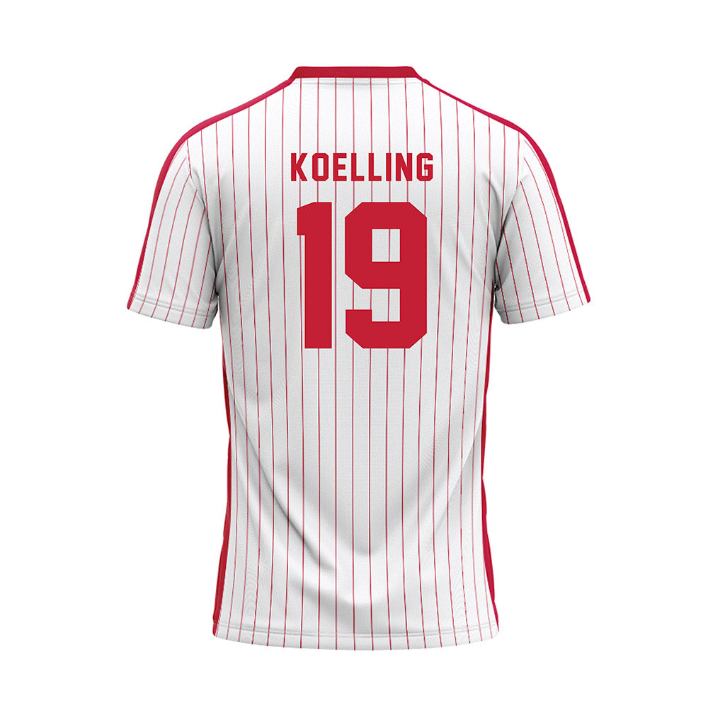 Miami of Ohio - NCAA Baseball : Alex Koelling - Pinstripe Baseball Jersey-1