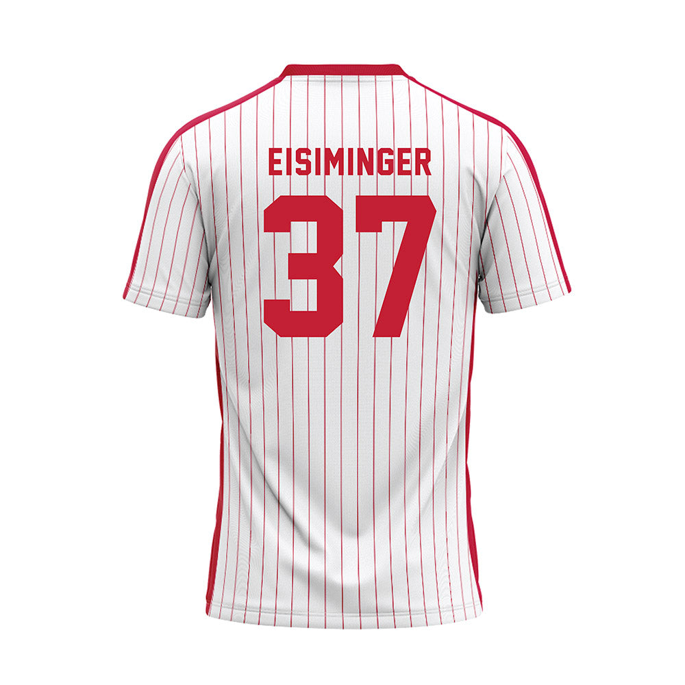 Miami of Ohio - NCAA Baseball : Jared Eisiminger - Pinstripe Baseball Jersey-1