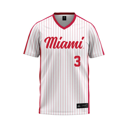 Miami of Ohio - NCAA Baseball : Christopher Roa - Pinstripe Jersey-0