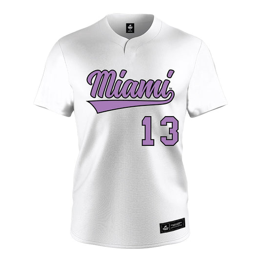 Miami of Ohio - NCAA Softball : Kendall Brown - White Jersey-0