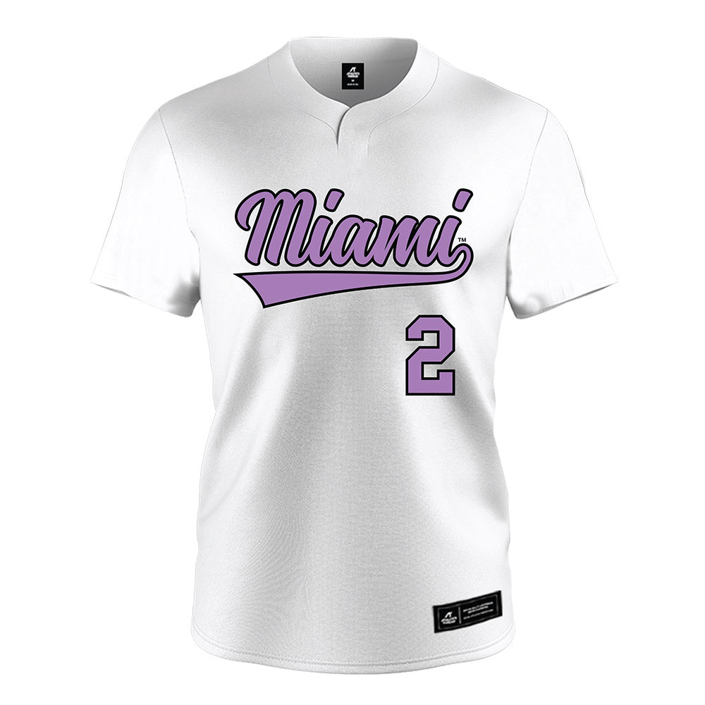 Miami of Ohio - NCAA Softball : Katy Olive - White Jersey-0