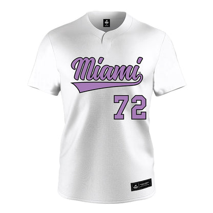 Miami of Ohio - NCAA Softball : Lindsey Miller - White Jersey-0