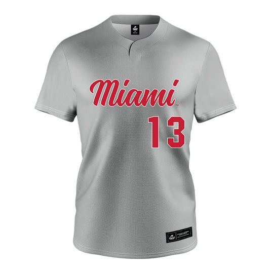 Miami of Ohio - NCAA Softball : Kendall Brown - Grey Jersey-0
