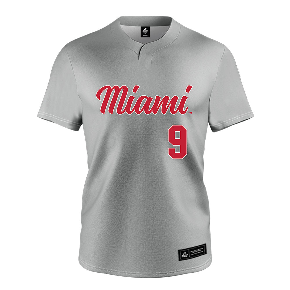 Miami of Ohio - NCAA Softball : Erin Pinter - Grey Jersey-0