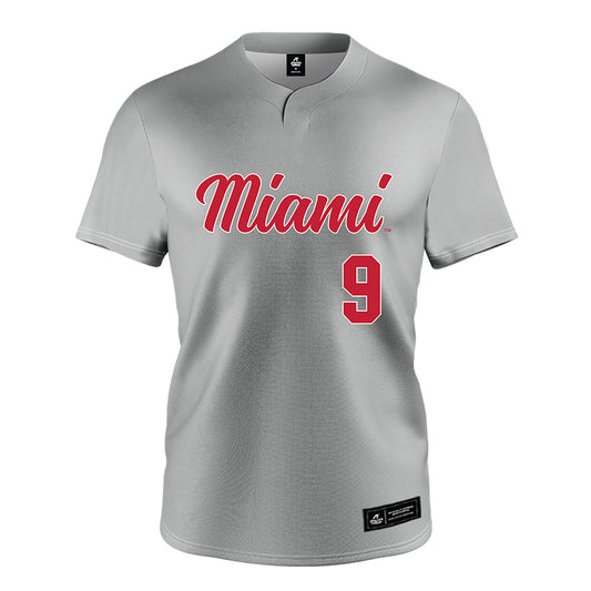Miami of Ohio - NCAA Softball : Erin Pinter - Grey Jersey-0