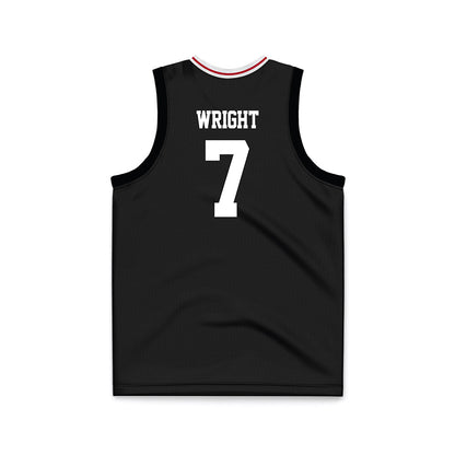 Miami of Ohio - NCAA Men's Basketball : Ethan Wright - Black Basketball Jersey-1