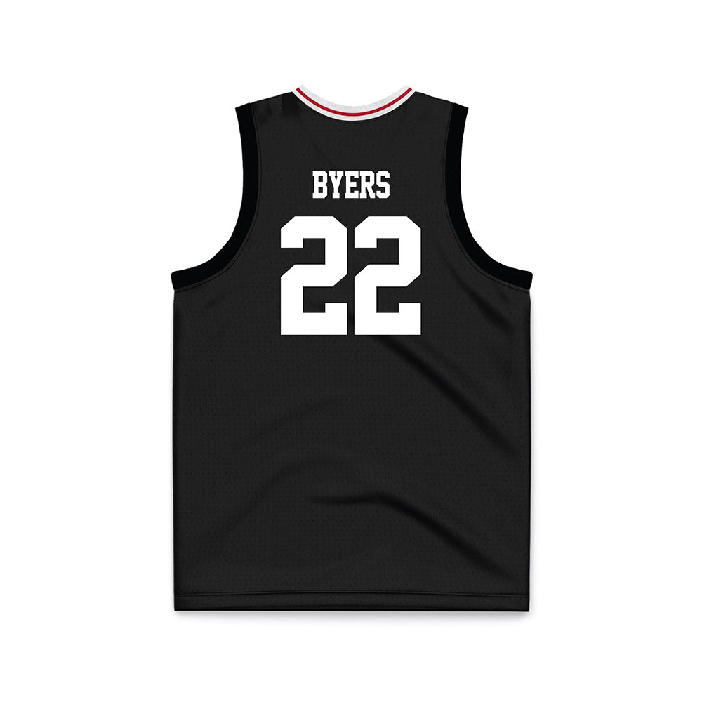 Miami of Ohio - NCAA Men's Basketball : Brant Byers - Black Basketball Jersey-1
