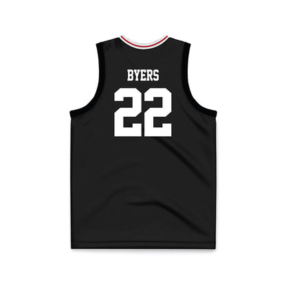 Miami of Ohio - NCAA Men's Basketball : Brant Byers - Black Basketball Jersey-1