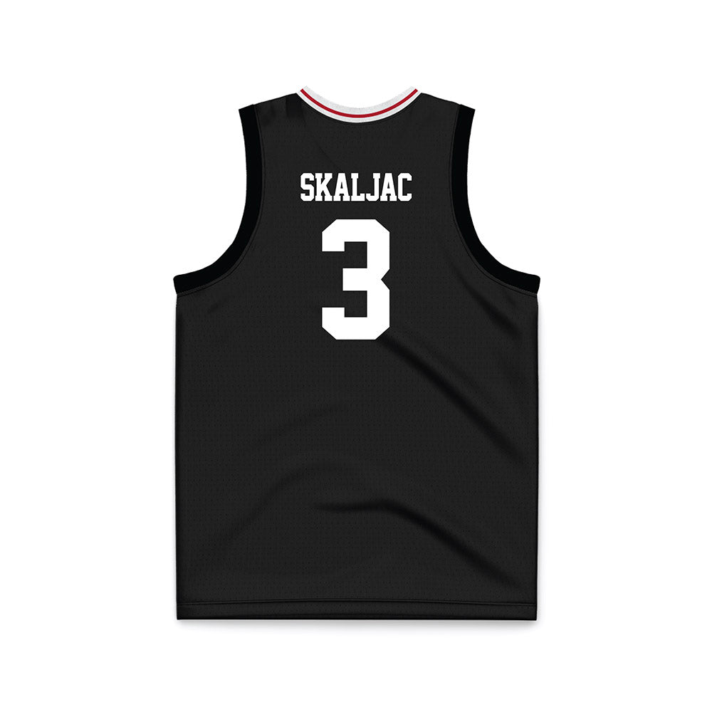 Miami of Ohio - NCAA Men's Basketball : Luke Skaljac - Black Basketball Jersey-1