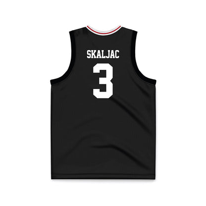 Miami of Ohio - NCAA Men's Basketball : Luke Skaljac - Black Basketball Jersey-1