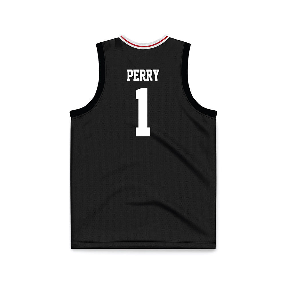 Miami of Ohio - NCAA Men's Basketball : Trey Perry - Black Basketball Jersey-1