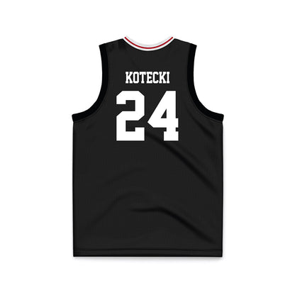 Miami of Ohio - NCAA Men's Basketball : Jackson Kotecki - Black Basketball Jersey-1