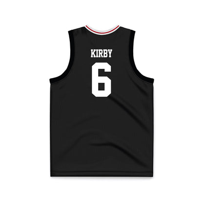 Miami of Ohio - NCAA Men's Basketball : Justin Kirby - Black Basketball Jersey-1