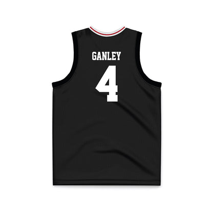 Miami of Ohio - NCAA Men's Basketball : Brady Ganley - Black Basketball Jersey-1