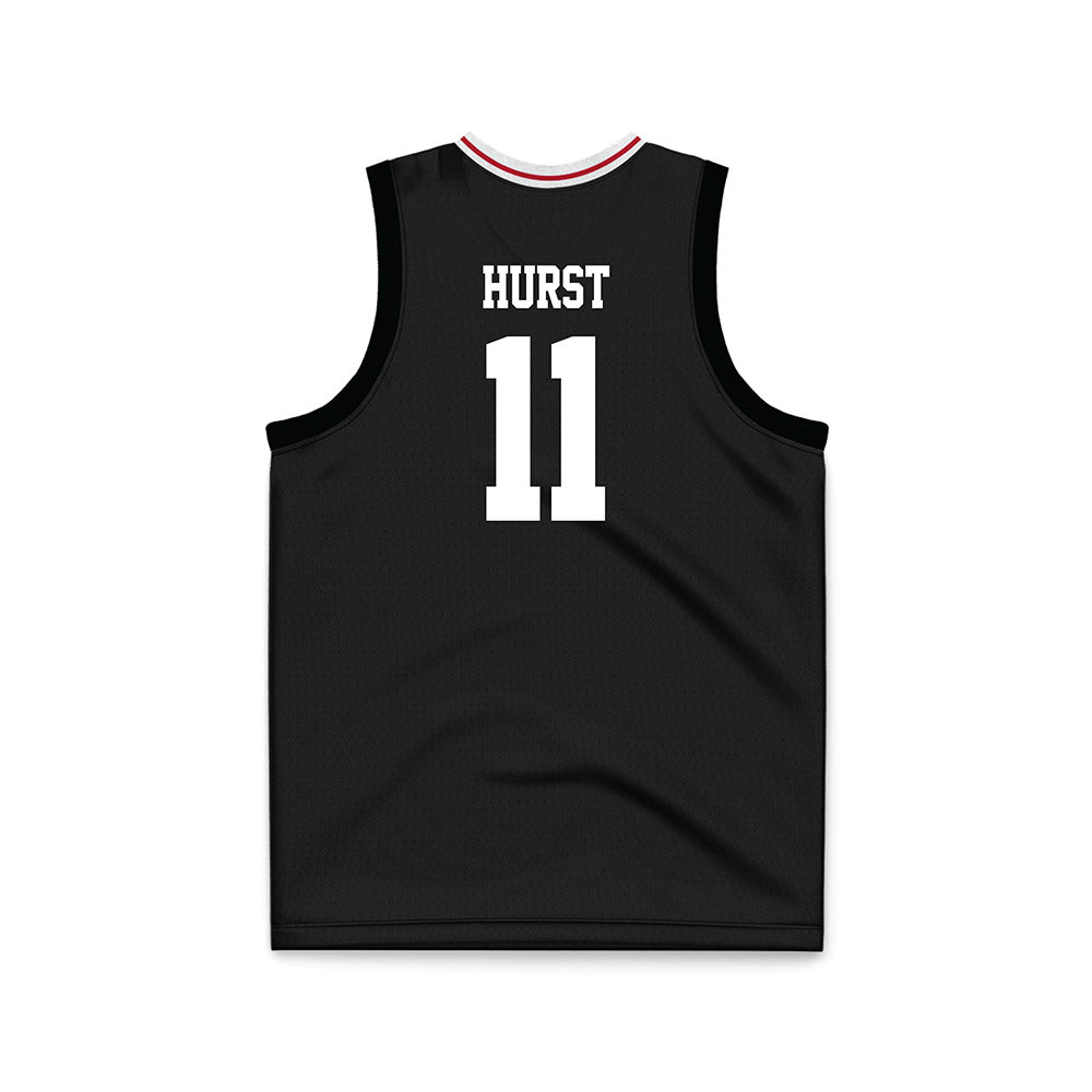 Miami of Ohio - NCAA Women's Basketball : Anna Hurst - Black Basketball Jersey-1
