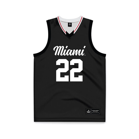 Miami of Ohio - NCAA Men's Basketball : Brant Byers - Black Basketball Jersey-0