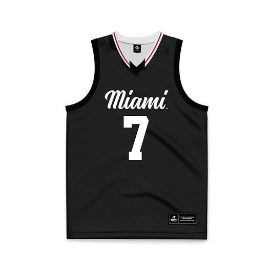Miami of Ohio - NCAA Women's Basketball : Clara Gonzalez Planella - Black Basketball Jersey-0