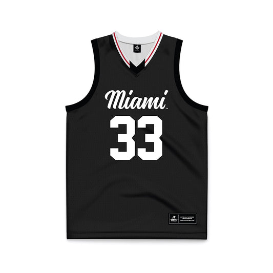 Miami of Ohio - NCAA Women's Basketball : Addison Baxter - Black Basketball Jersey-0