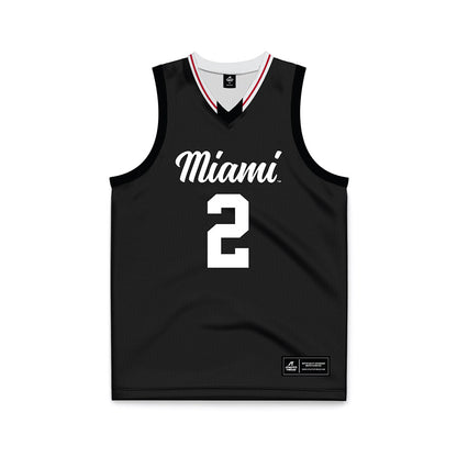Miami of Ohio - NCAA Men's Basketball : Evan Ipsaro - Black Basketball Jersey-0