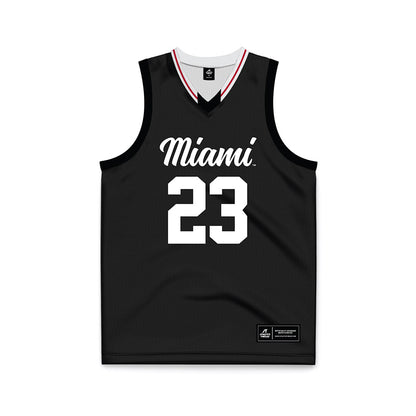 Miami of Ohio - NCAA Women's Basketball : Emily Vantimmeren - Black Basketball Jersey-0