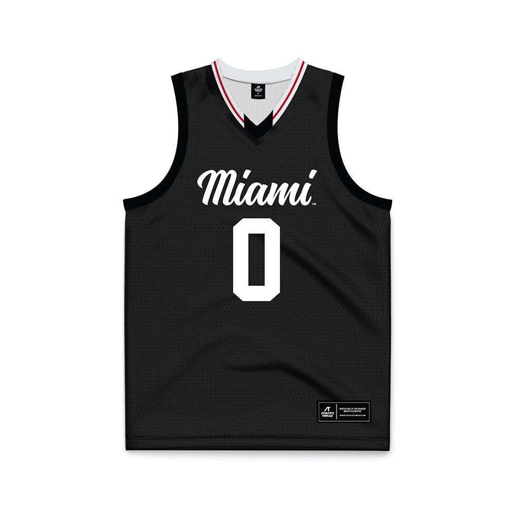 Miami of Ohio - NCAA Women's Basketball : Jaya McClure - Black Basketball Jersey-0