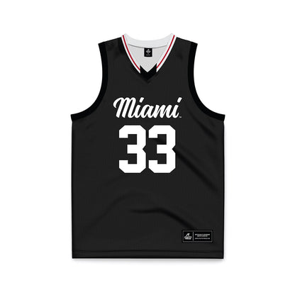 Miami of Ohio - NCAA Women's Basketball : Addison Baxter - Black Basketball Jersey-0