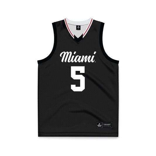 Miami of Ohio - NCAA Women's Basketball : Camille Jackson - Black Basketball Jersey-0