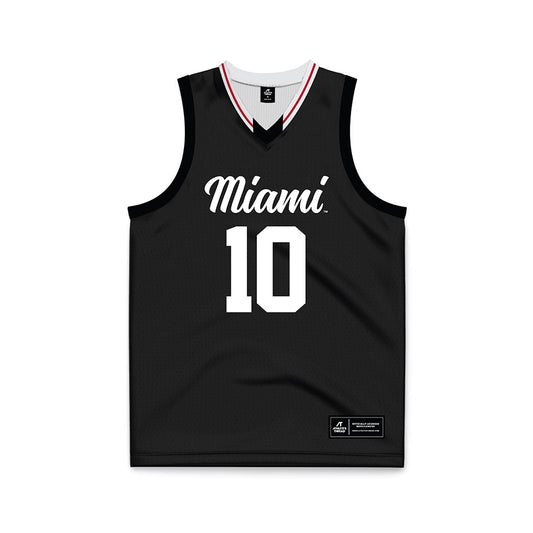 Miami of Ohio - NCAA Women's Basketball : Macie Taylor - Black Basketball Jersey-0