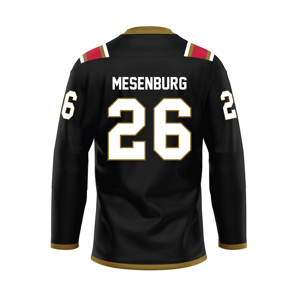 Miami of Ohio - NCAA Men's Ice Hockey : Blake Mesenburg - Black Hockey Jersey-1