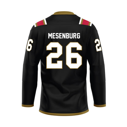 Miami of Ohio - NCAA Men's Ice Hockey : Blake Mesenburg - Black Hockey Jersey-1