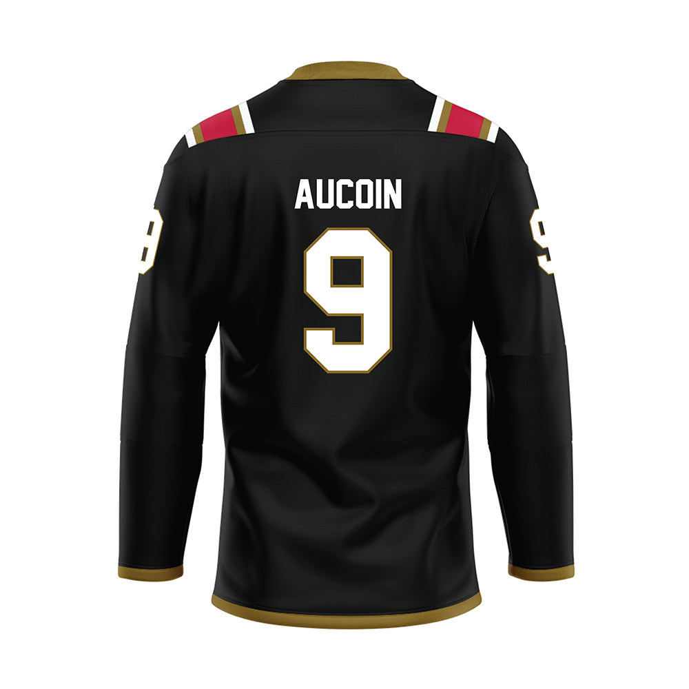 Miami of Ohio - NCAA Men's Ice Hockey : Kyle Aucoin - Black Hockey Jersey-1