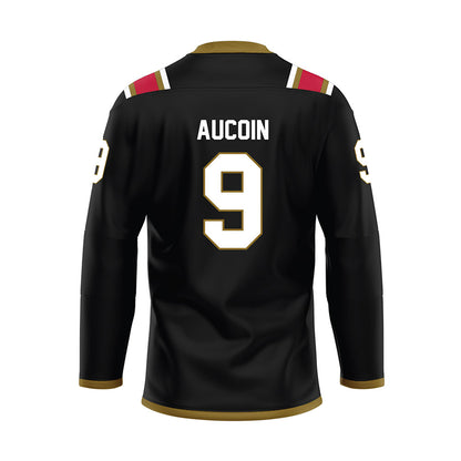 Miami of Ohio - NCAA Men's Ice Hockey : Kyle Aucoin - Black Hockey Jersey-1