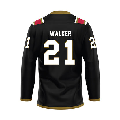 Miami of Ohio - NCAA Men's Ice Hockey : Bradley Walker - Black Hockey Jersey-1