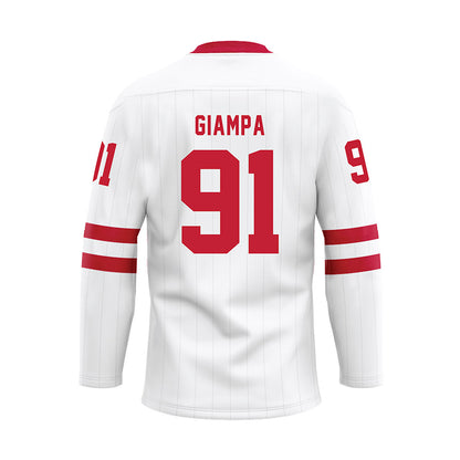Miami of Ohio - NCAA Men's Ice Hockey : Matteo Giampa - White Hockey Jersey-1