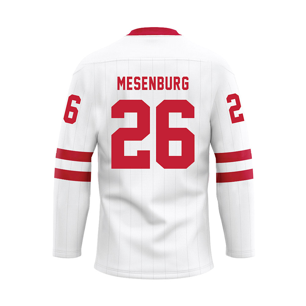 Miami of Ohio - NCAA Men's Ice Hockey : Blake Mesenburg - White Hockey Jersey-1