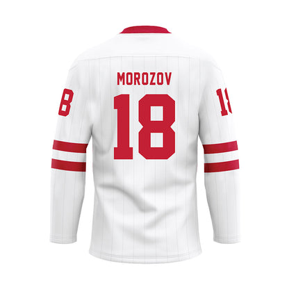 Miami of Ohio - NCAA Men's Ice Hockey : Ilia Morozov - White Hockey Jersey-1