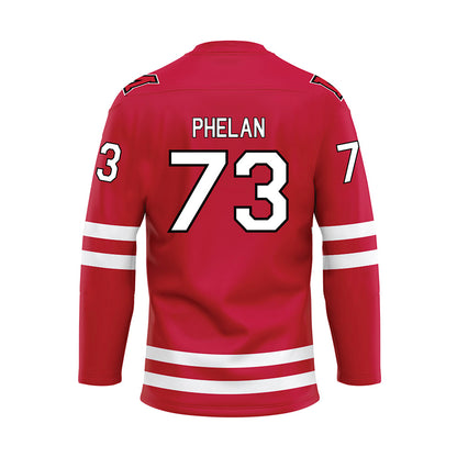 Miami of Ohio - NCAA Men's Ice Hockey : Michael Phelan - Red Hockey Jersey-1