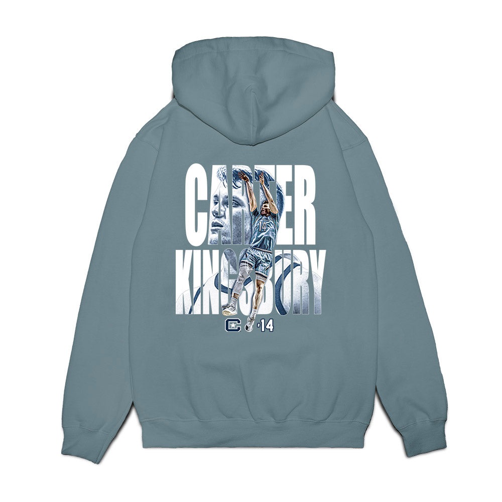 The Citadel - NCAA Men's Basketball : Carter Kingsbury - Collage Premium Hooded Sweatshirt-1
