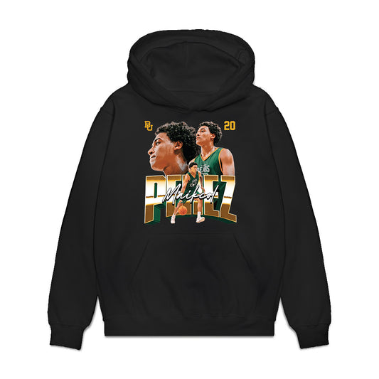 Baylor - NCAA Men's Basketball : Maikcol Perez - Caricature Premium Hooded Sweatshirt-0