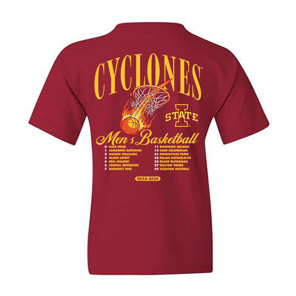 Iowa State - NCAA Men's Basketball : Roster Youth T-Shirt-1